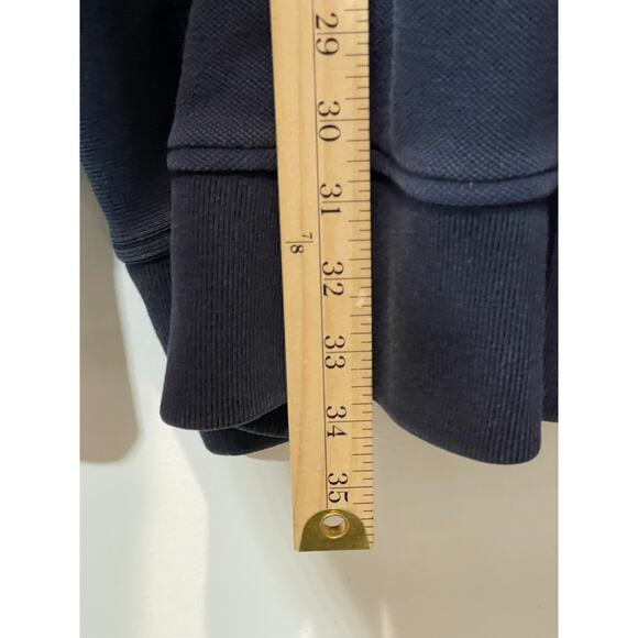 Vintage Polo Ralph Lauren Quarter Zip Pullover Sweater Men 3XB Navy Blue Cotton - Picture 5 of 6